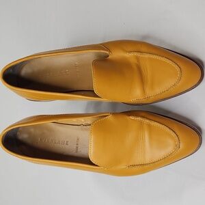 EVERLANE Modern Loafer Italian Leather Honey Yellow Shoes WOMEN'S Size 7.5